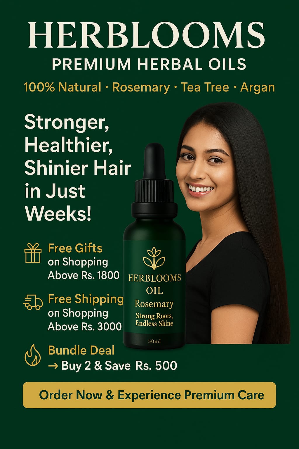 Herblooms Argan Oil Bundle (Argan oil 50ml x 2)